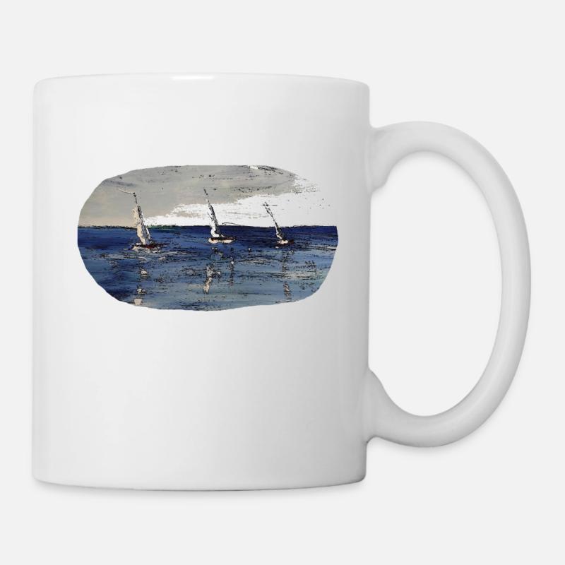 Segelboote 11 - Tasse - Weiß