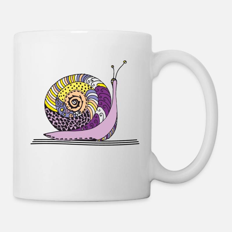 Schnecke - Tasse - Weiß