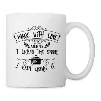 Made with Love - Tasse - Weiß - Rechts
