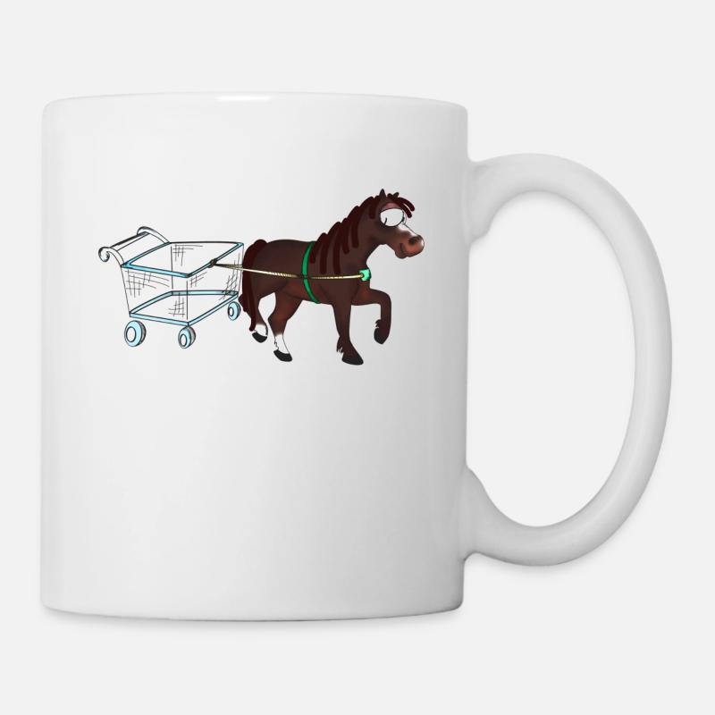 Shopping Pony - Tasse - Weiß