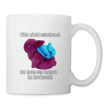 Joghurt im Rucksack - Tasse - Weiß - Rechts