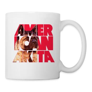 Amerikanischer Akita II - Tasse - Weiß - Rechts