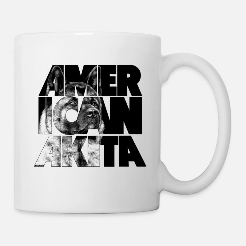 American Akita IV - Mug blanc - blanc