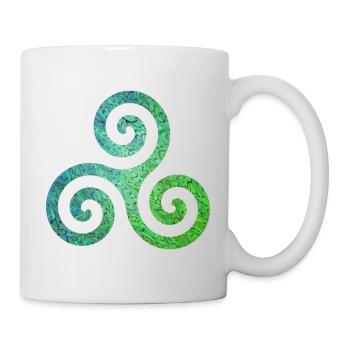 keltisches symbol 1 ebru 5 - Tasse - Weiß - Rechts