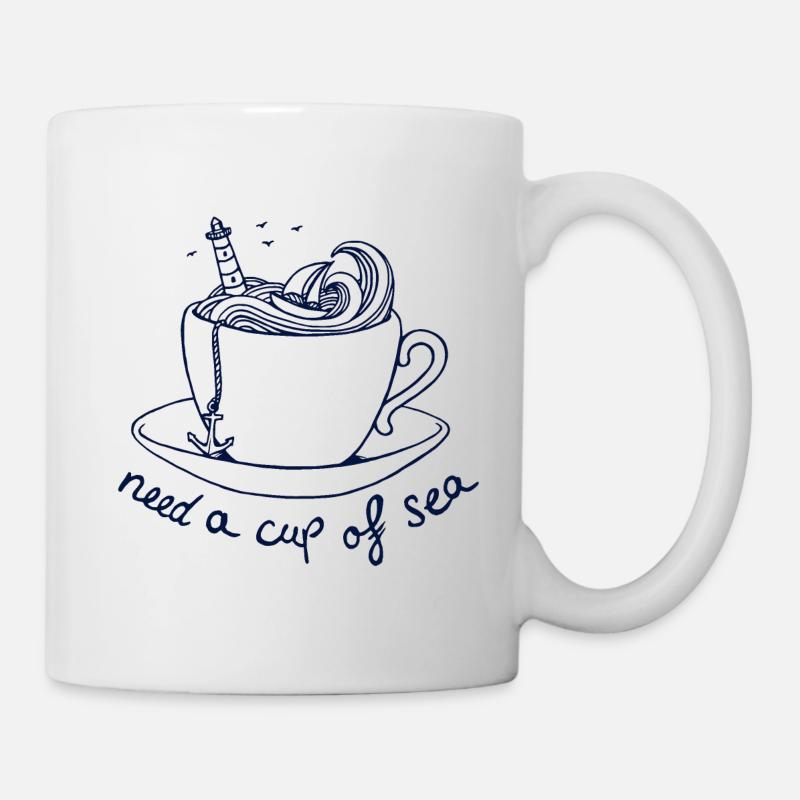 besoin d'une coupe de maritime maritime - Mug blanc - blanc