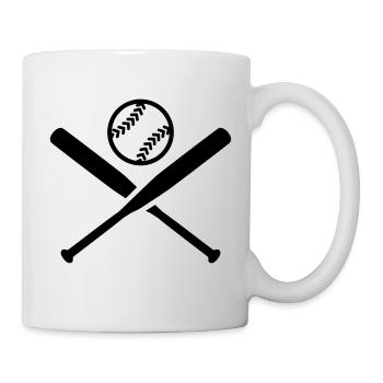 Softball - Tasse - Weiß - Rechts