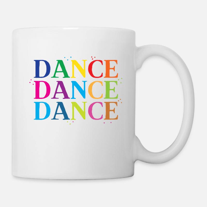 dance dance dance in rainbow - Mug - white