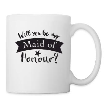 Serez-vous ma demoiselle d'honneur? - Mug blanc - blanc - Droite