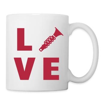 Clarinette Clarinettiste Musique Musicien Concert - Mug blanc - blanc - Droite