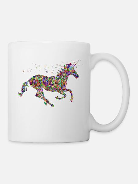 Licorne arc-en-ciel - Mug blanc - blanc