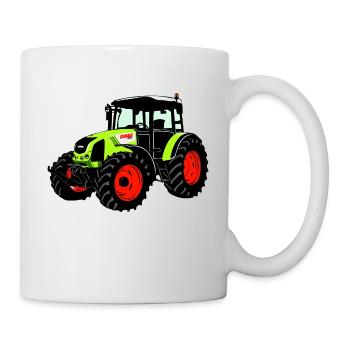 Traktor - Trecker - Schlepper - Landwirt - Tasse - Weiß - Rechts