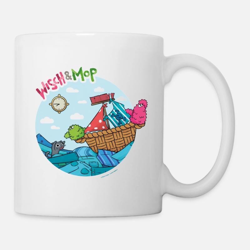 Wäsche-Piraten - Tasse - Weiß
