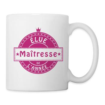 elue maitresse - Mug blanc - blanc - Droite