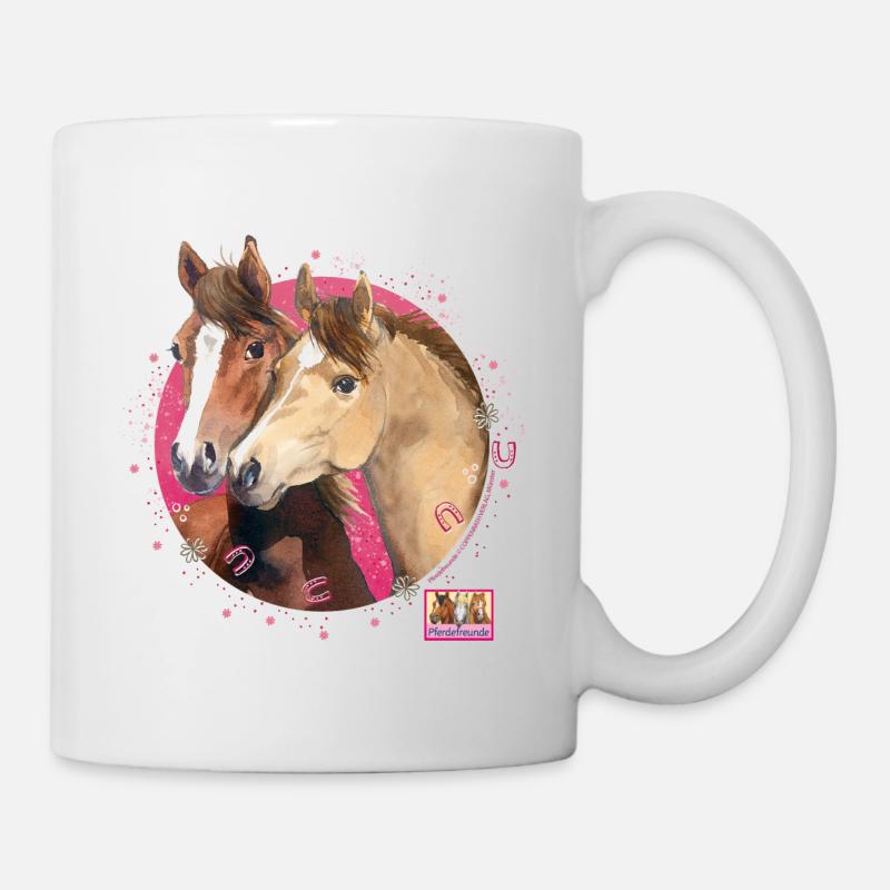 Pferdefreunde Pferdegirls - Tasse - Weiß