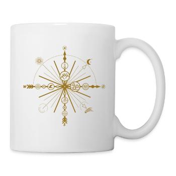 Pfeile (Kompass) 01 - Tasse - Weiß - Rechts