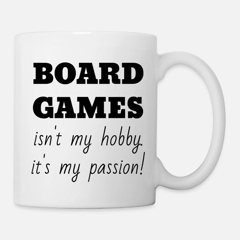 Brettspiel / Spieler / Spiel / Puzzle - Tasse - Weiß