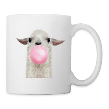 Kaugummi Lama - Tasse - Weiß - Rechts