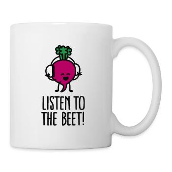 Listen to the beet - Mug - white - Right