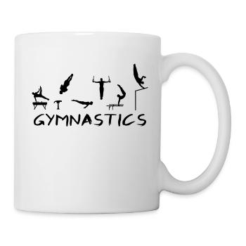 Turnen, Turner - Tasse - Weiß - Rechts