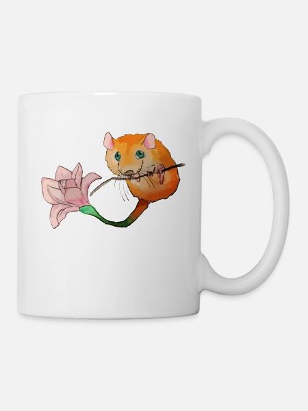 Florian die Haselmaus - Tasse - Weiß
