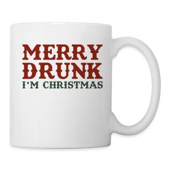 Merry Drunk - Mug blanc - blanc - Droite