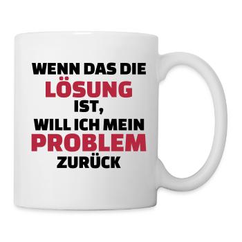 Lösung - Tasse - Weiß - Rechts