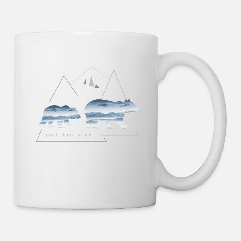 Best bro Ever Meilleur Frère Grand Frère - Mug blanc - blanc