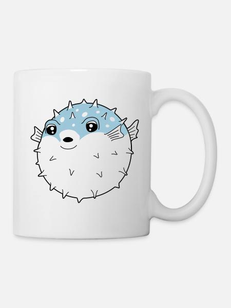 Fugu globe fish - Mug - white