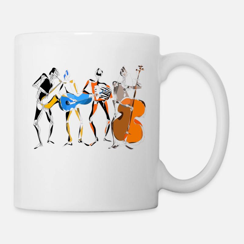 groupe de musique - Mug blanc - blanc