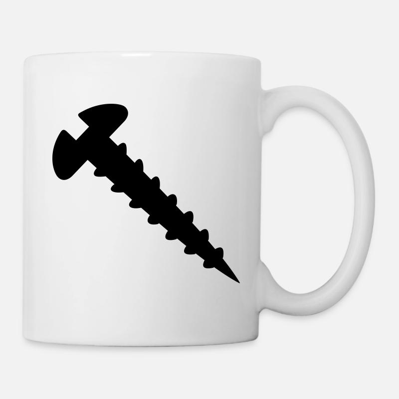 Schraube - Tasse - Weiß