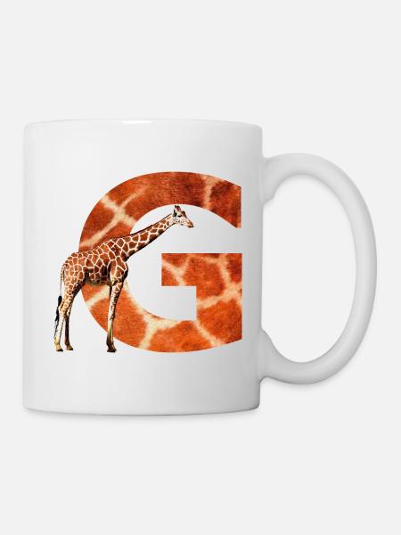 giraffe g - Mug - white