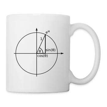Cercle unitaire Euler - Mug blanc - blanc - Droite