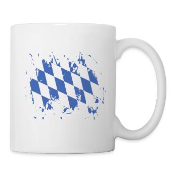 Bayern Rauten Blau-Weiss - Tasse - Weiß - Rechts