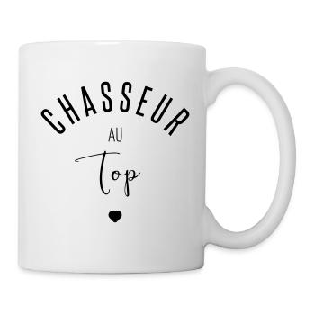 Chasseur au top - Mug blanc - blanc - Droite