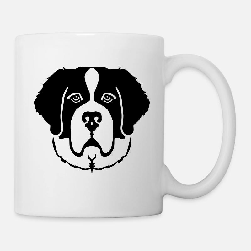Bernhardiner - Tasse - Weiß