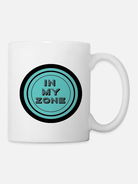In meiner Zone Türkis - Tasse - Weiß