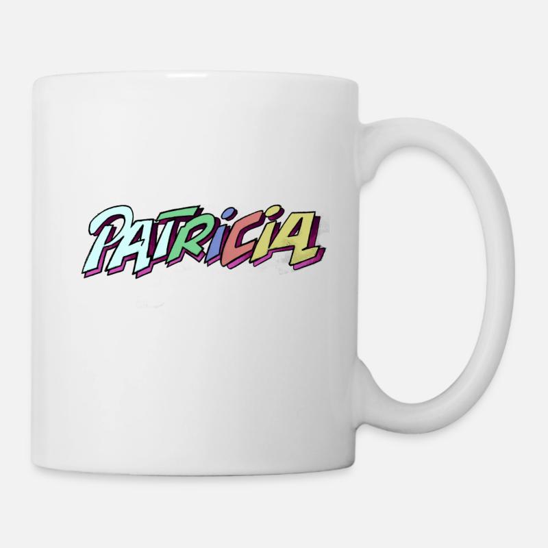 patricia graffiti name - Tasse - Weiß