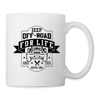 Jeep Off Road For Life - Mug blanc - blanc - Droite