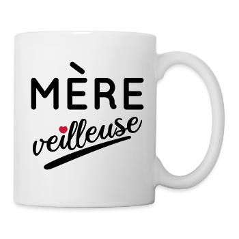 Maman - Mère veilleuse - Mug blanc - blanc - Droite