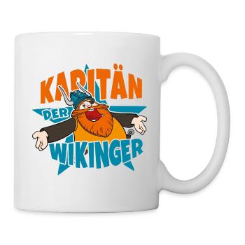 Wickie Und Die Starken Männer Kapitän Halvar - Tasse - Weiß - Rechts