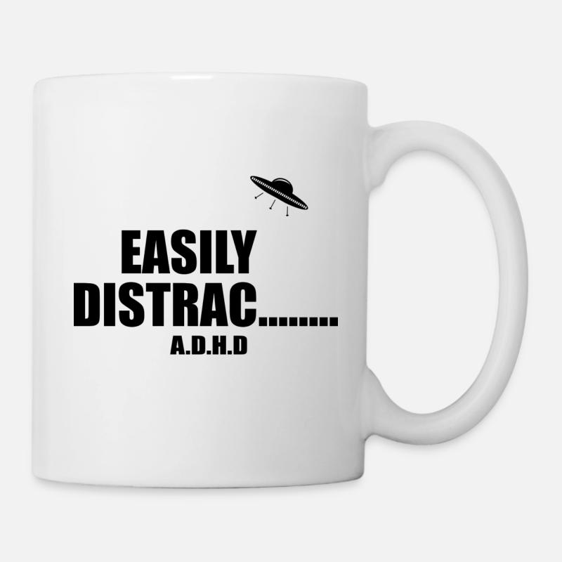 easily distracted adhd - Mug - white
