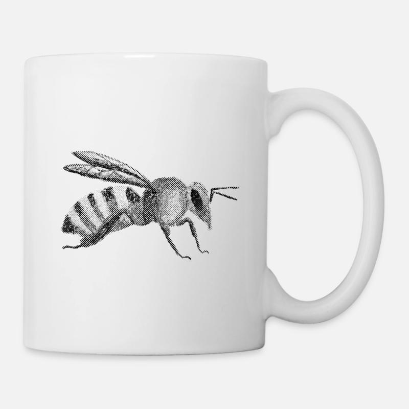 Abeille - Mug blanc - blanc