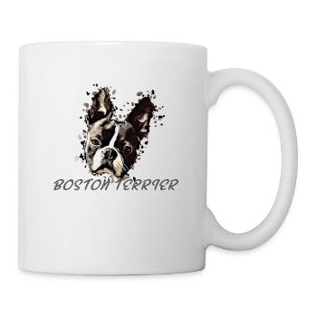 Boston Terrier Comic - Mug - white - Right
