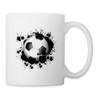 Fußball - Tasse - Weiß - Rechts