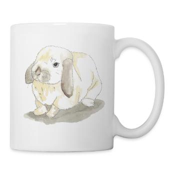 Kaninchen - Tasse - Weiß - Rechts