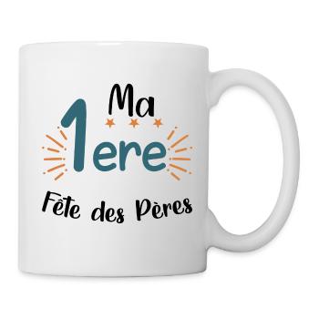 Papa - Première fête des pères - Mug blanc - blanc - Droite