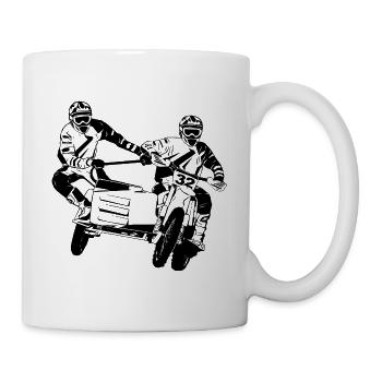 Sidecarcross - side-car Moto Cross - Mug blanc - blanc - Droite