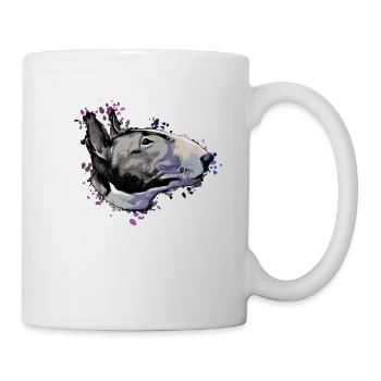Miniature Bull Terrier Comic 4 - Mug - white - Right