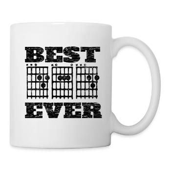 bester Vater aller Zeiten (Gitarre) - Tasse - Weiß - Rechts