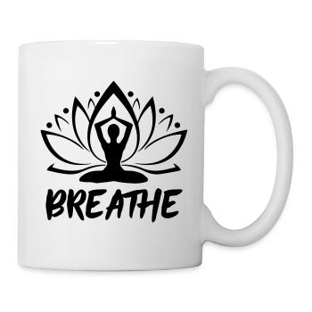 Respirer - Gymnastique Yoga - Mug blanc - blanc - Droite